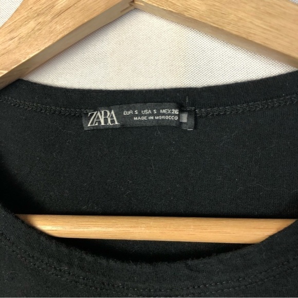 Zara Black Weekend Graphic Crewneck Short Sleeve T-Shirt S - Picture 3 of 3